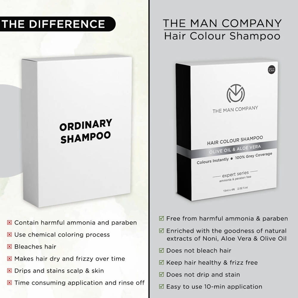 The Man Company Hair Color Shampoo | Grocsy