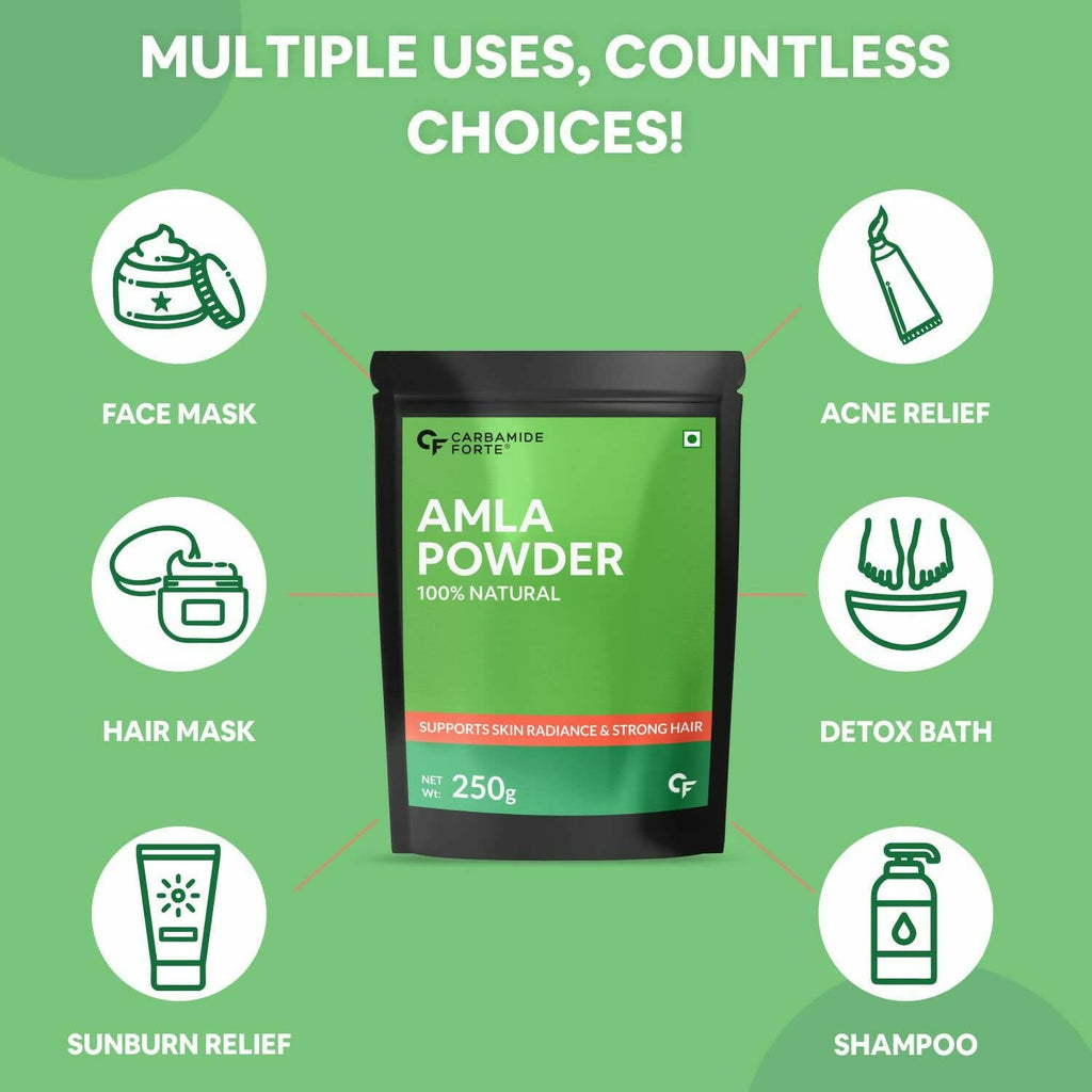 Carbamide Forte Amla Powder for Hair Growth & Skin | Grocsy
