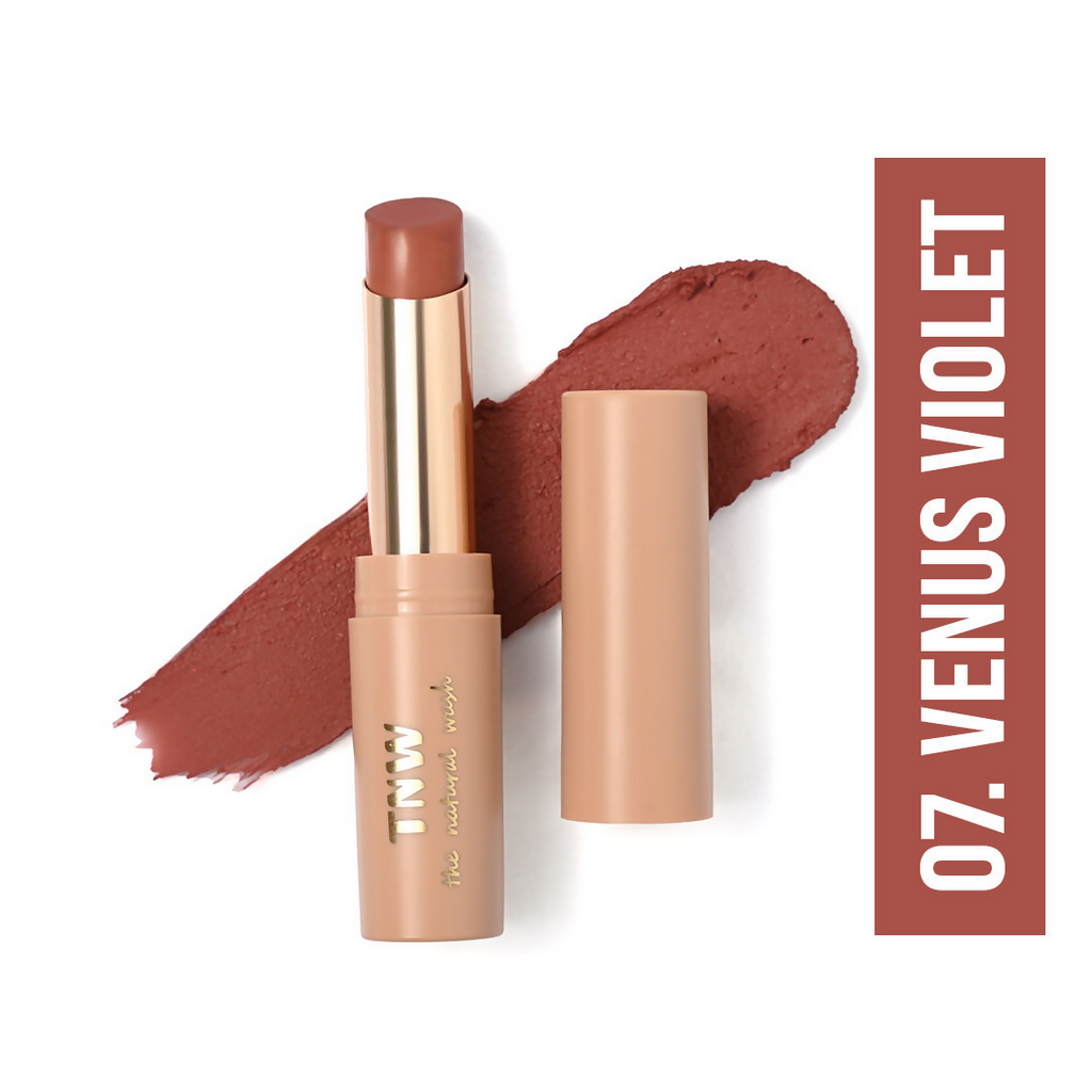 The Natural Wash Silky Matte Fusion Longstay Bullet Lipstick - Venus Violet | Grocsy