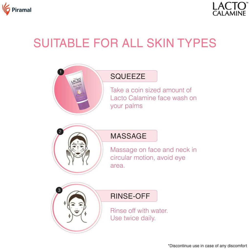 Lacto Calamine Face Wash For Oily Skin | Grocsy