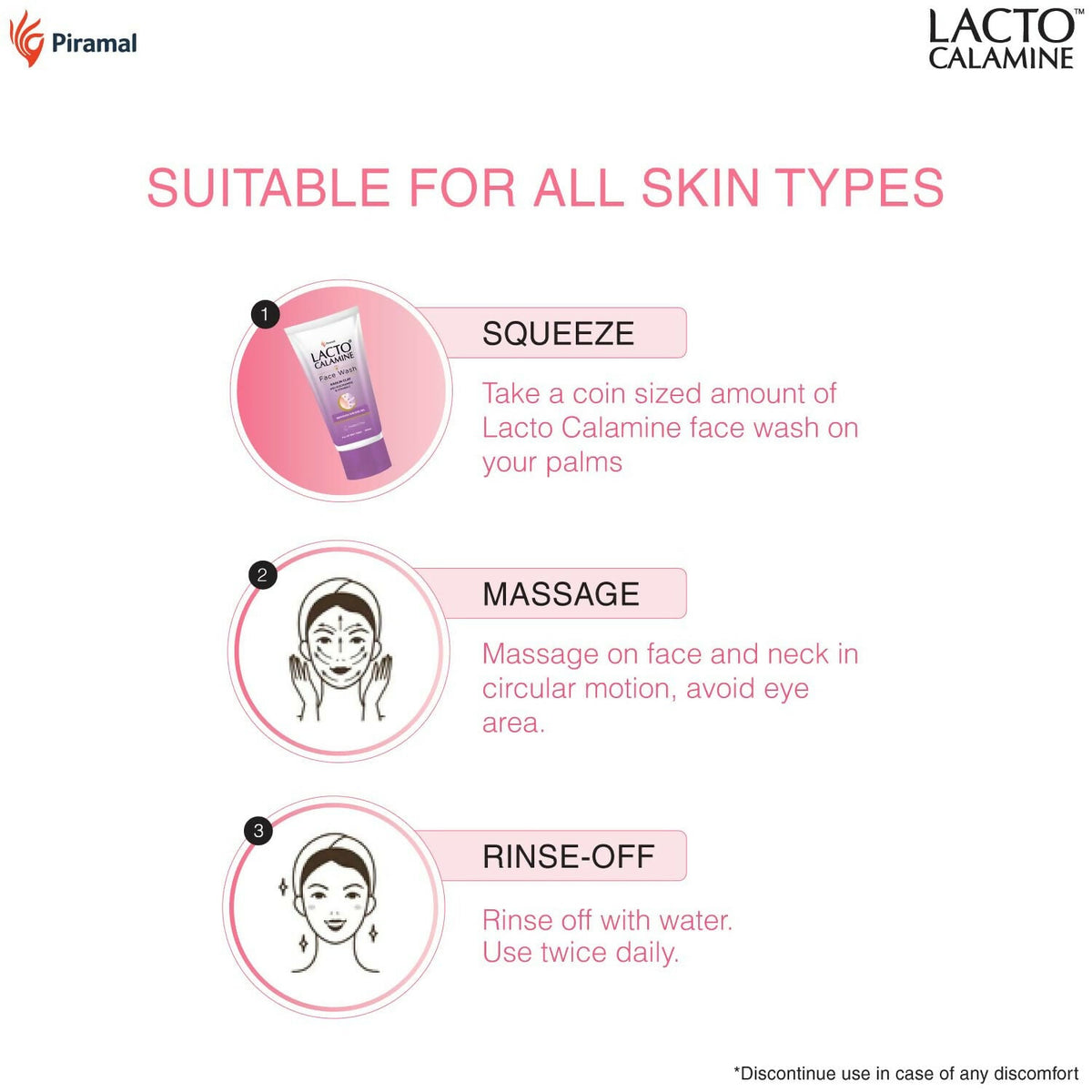 Lacto Calamine Face Wash For Oily Skin | Grocsy