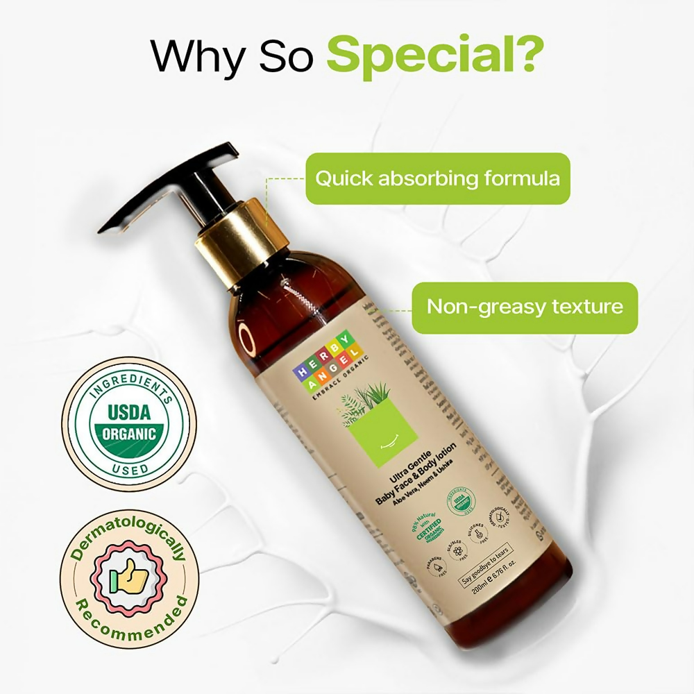 Herby Angel Baby Face & Body Lotion | Grocsy