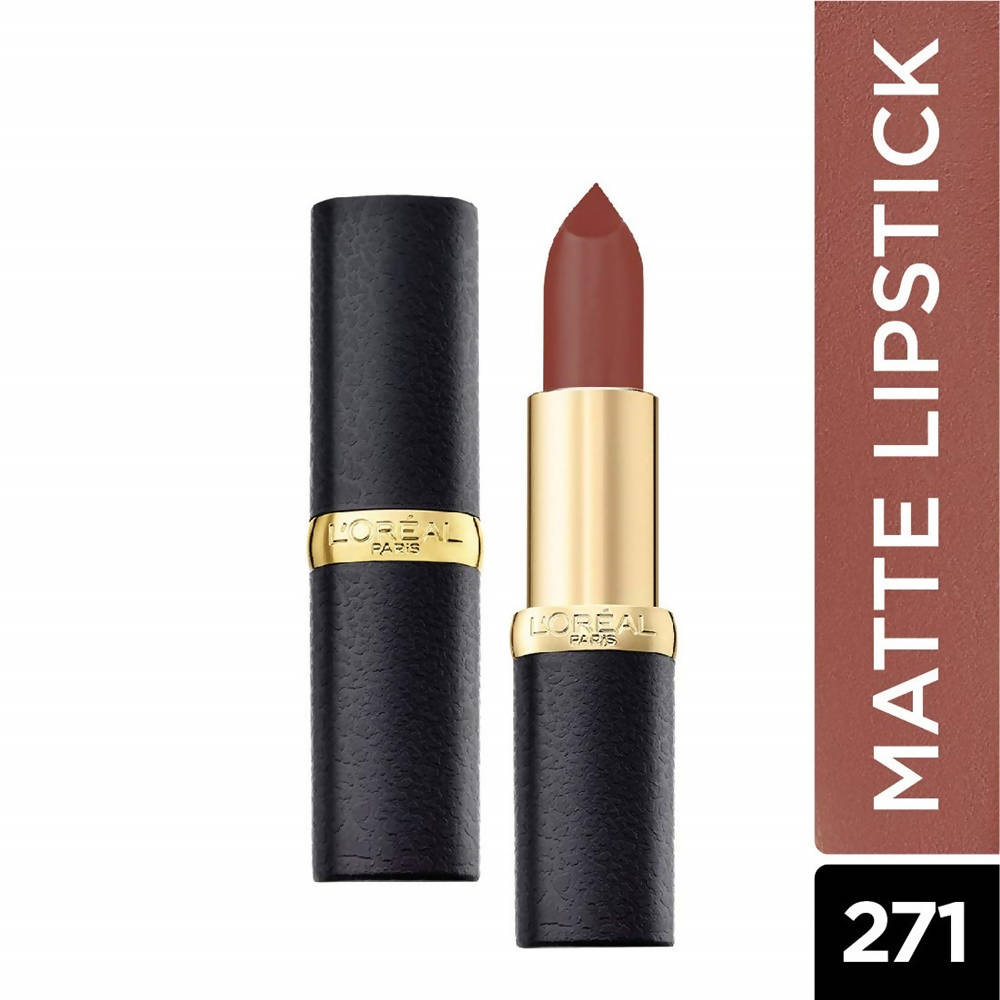 L'Oreal Paris Color Riche Moist Matte Lipstick - 271 Divine Mocha | Grocsy
