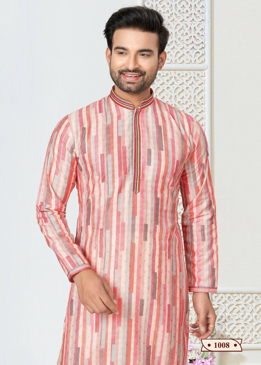 Joban Fashion Men's multicolor Cotton printed Kurta Pyjama set | Grocsy