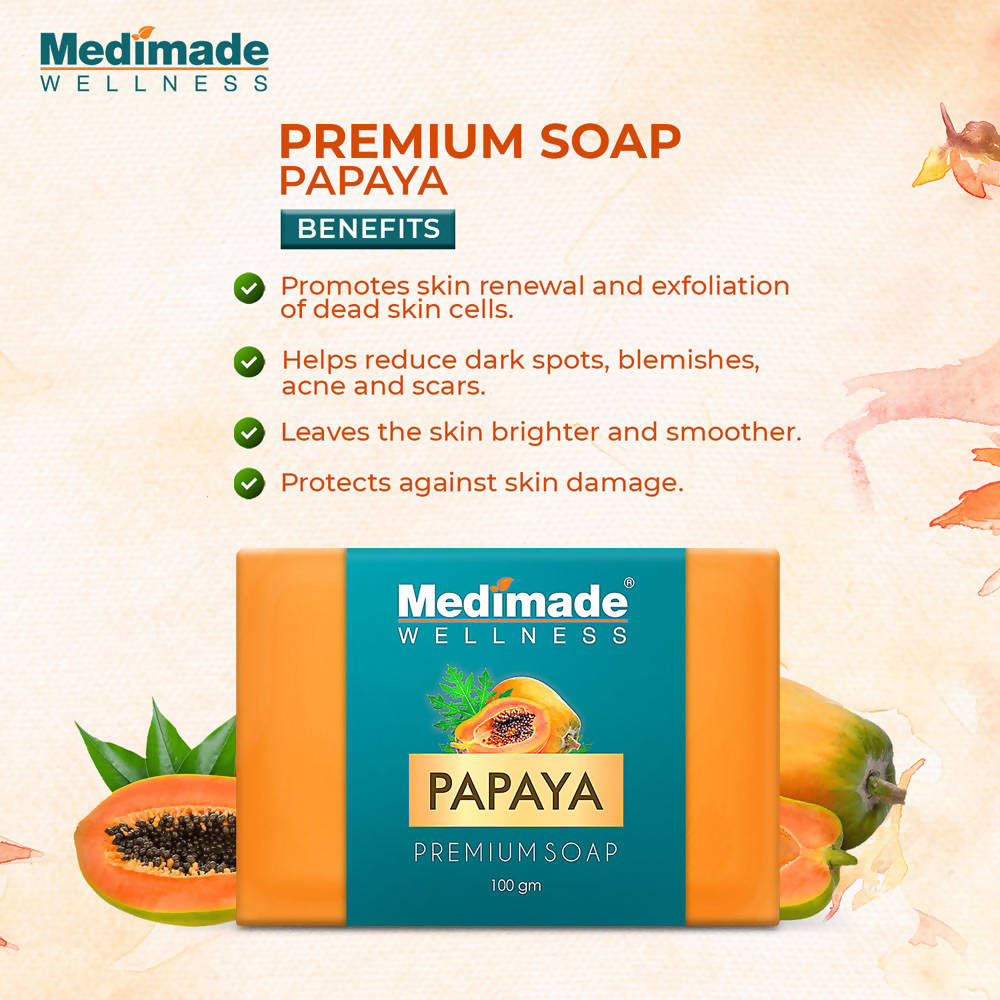 Medimade Wellness Papaya Premium Soap | Grocsy