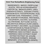 Avon True Nutraeffects Brightening Toner | Grocsy