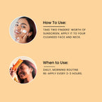 Foxtale Glow Sunscreen SPF 50 PA++++ Lightweight With Vitamin C And Niacinamide For a Dewy Glow, UVA And UVB Filters Prevents Tan | Grocsy