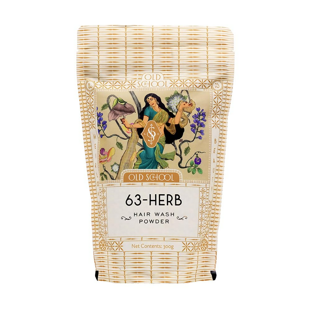 Old School Rituals 63-Herb Hair Wash Powder Natural Shampoo Powder with 35 Dry Herbs & 28 Fresh Herbs | Grocsy