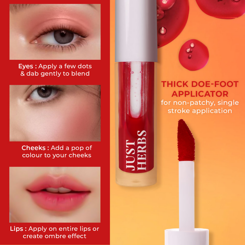 Just Herbs Water Baby Lip & Cheek Tint - Cherry On Top | Grocsy