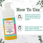 Vigini Natural Actives Foaming Face Toning Cleanser Face Wash for Men & Women | Grocsy