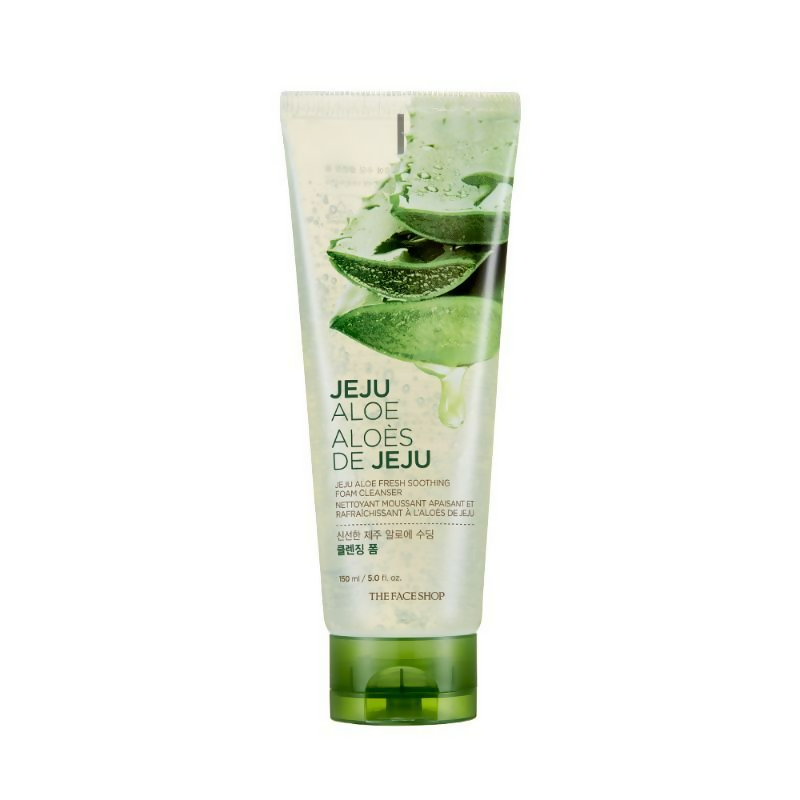 The Face Shop Jeju Aloe Fresh Soothing Foam Cleanser | Grocsy