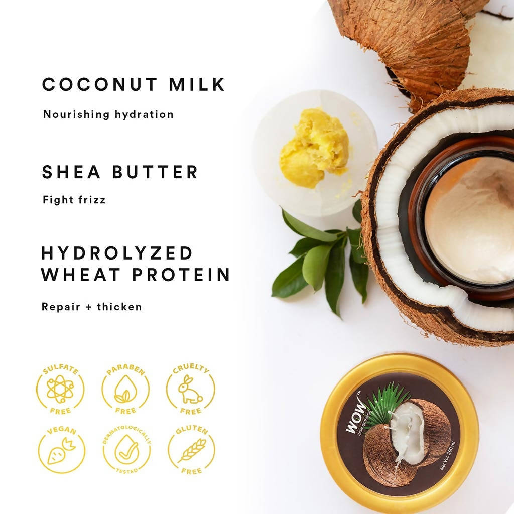 Wow Skin Science Coconut Milk Hair Mask | Grocsy