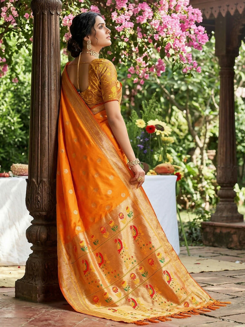 Shree Shyam Fashion Yellow Soft Silk Saree | Grocsy