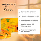 Globus Naturals Papaya Facial Kit For Blemish Free Skin & Anti-Pigmentation, 6 Steps | Grocsy