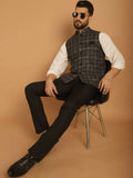 Even Apparels Pure Wool Nehru Jacket - Grey | Grocsy