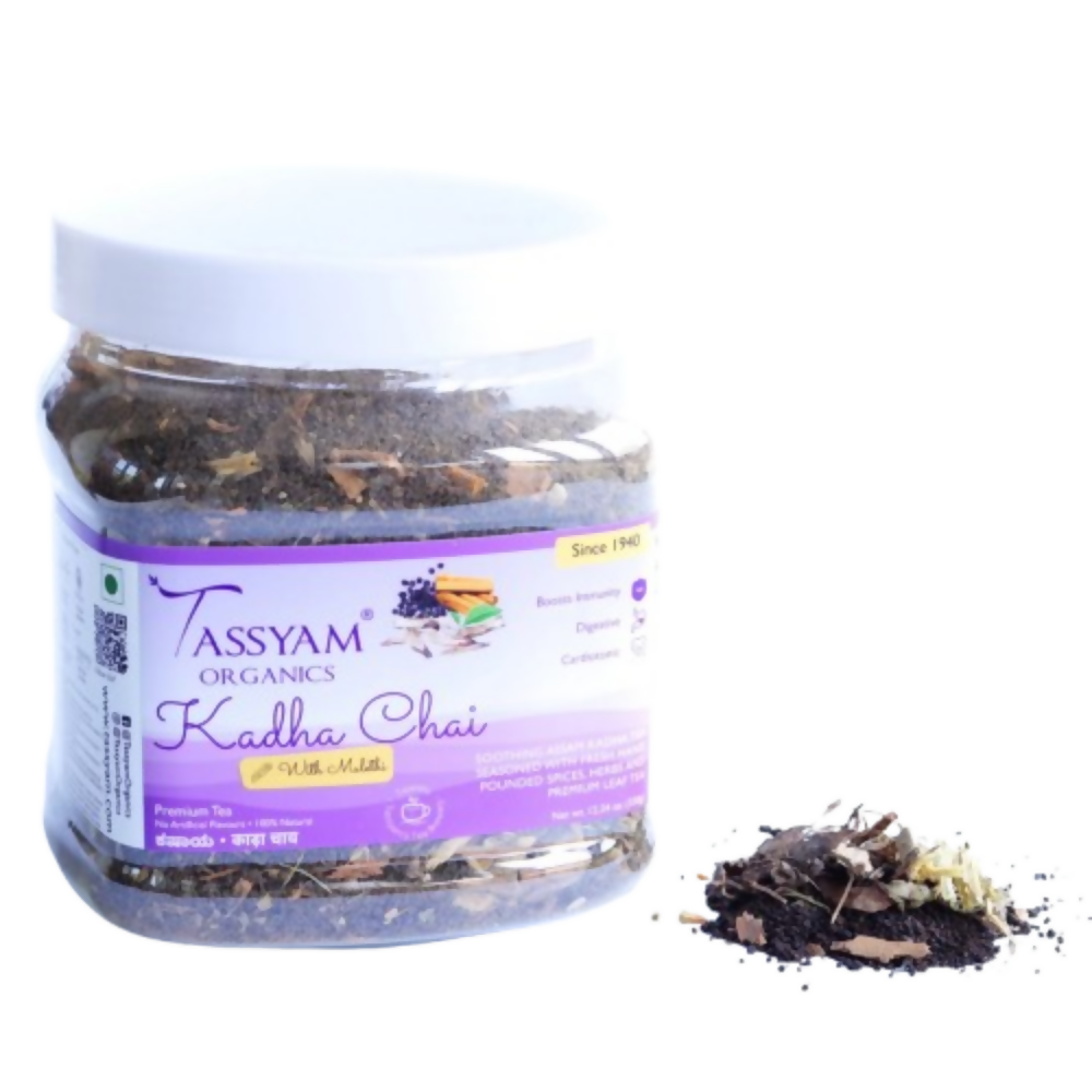 Tassyam Organics Strong Kadha Tea | Chai - Jar | Grocsy