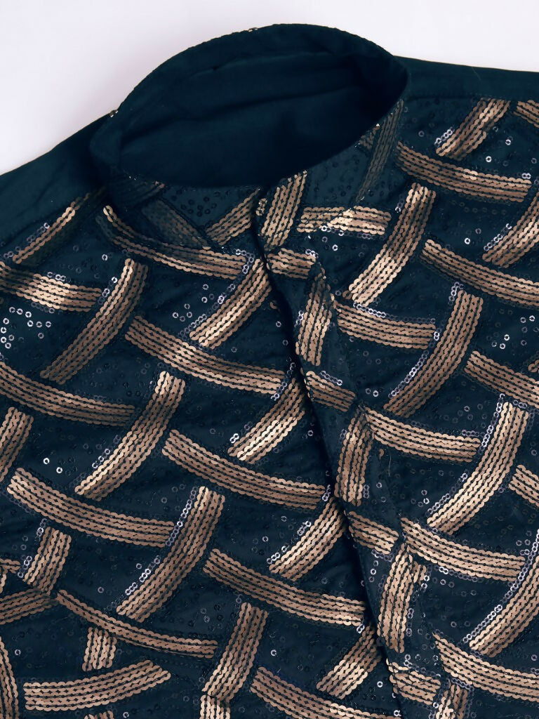 Vastranavya Traditional Festival Wear Pure Silk Thread & Sequence Embroidered Work Kurta | Grocsy