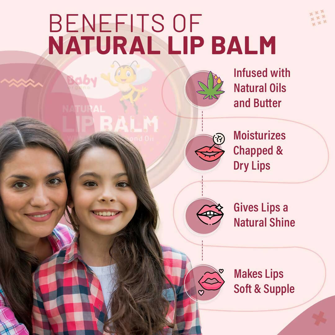Babyorgano Natural Lip Balm - Strawberry Flavor | Grocsy