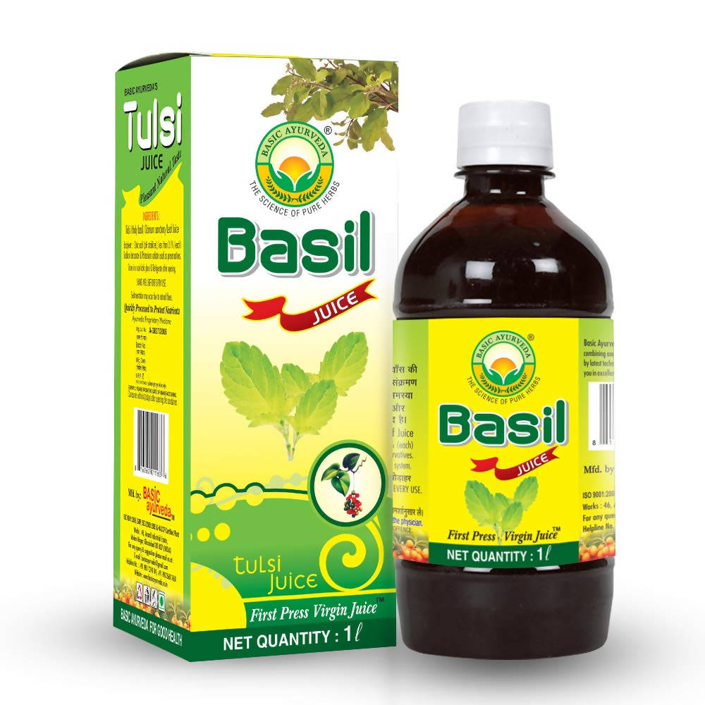 Basic Ayurveda Basil Tulsi Juice | Grocsy
