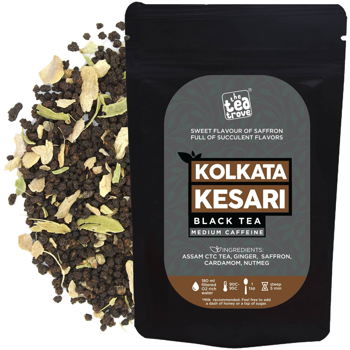 The Tea Trove - Kolkata Kesari Tea Green Tea | Grocsy