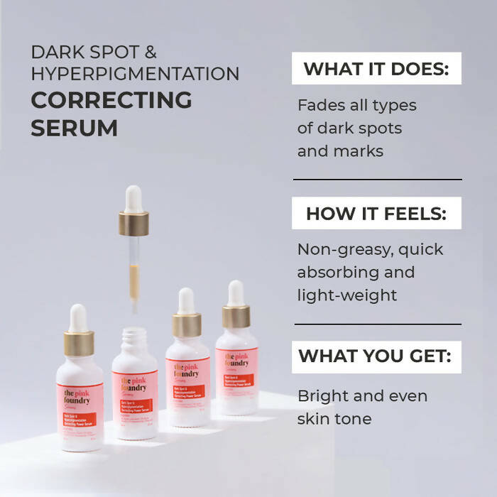 The Pink Foundry Dark Spot & Hyperpigmentation Correcting Power Serum | Grocsy