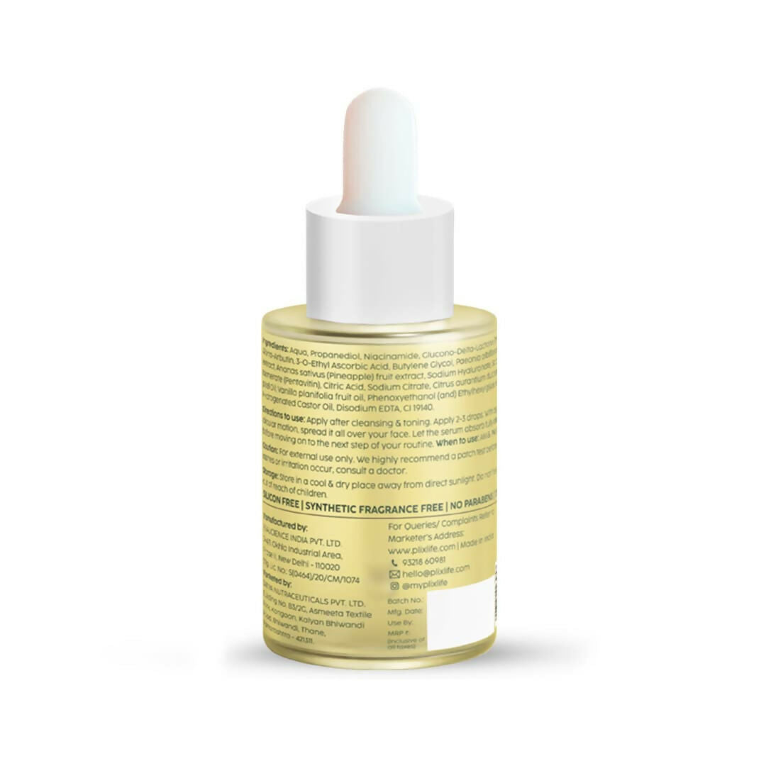 PLIX The Plant Fix 2% Alpha Arbutin Pineapple De-Pigmentation Dewy Face Serum For Pigmentation & Dark Spots Removal | Grocsy