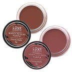 Love Earth Lip Tint & Cheek Tint Multipot Combo (Ruby Pink & Caramel Brown) | Grocsy