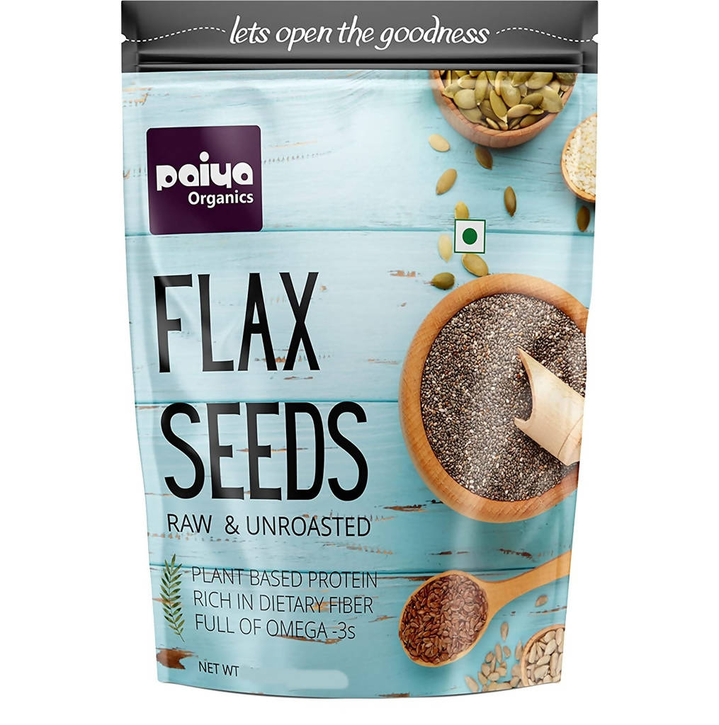 Paiya Organics Flax Seeds Raw & Unroasted | Grocsy