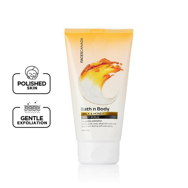 Faces Canada Bath n Body Milk & Honey Body Scrub | Grocsy