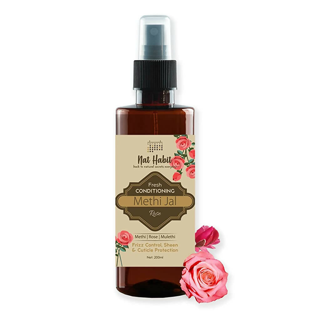 Nat Habit Rose Conditioning Methi Jal Hair Serum Spray | Grocsy