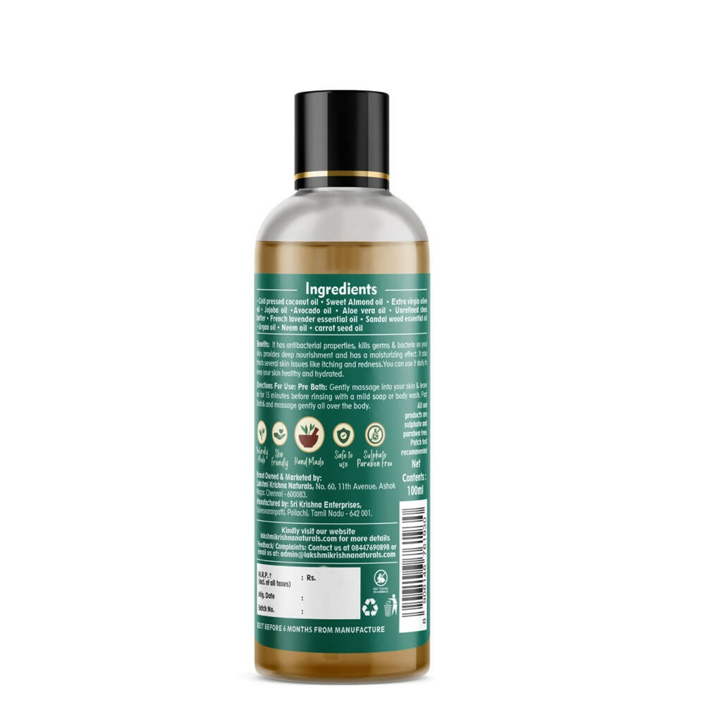 Lakshmi Krishna Naturals Body Massage Oil | Grocsy