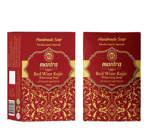 Mantra Organics Red Wine Kojic Soap | Grocsy