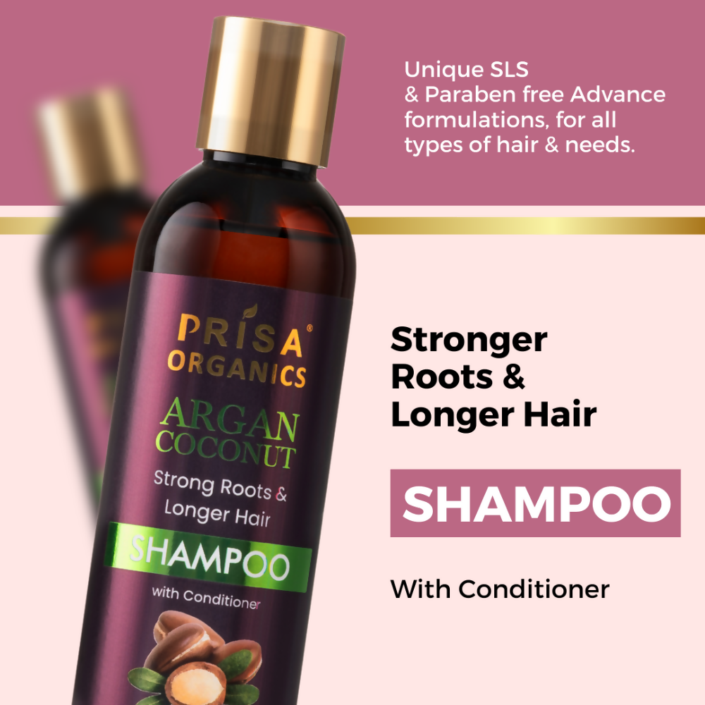 Prisa Organics Argan & Coconut Shampoo | Grocsy