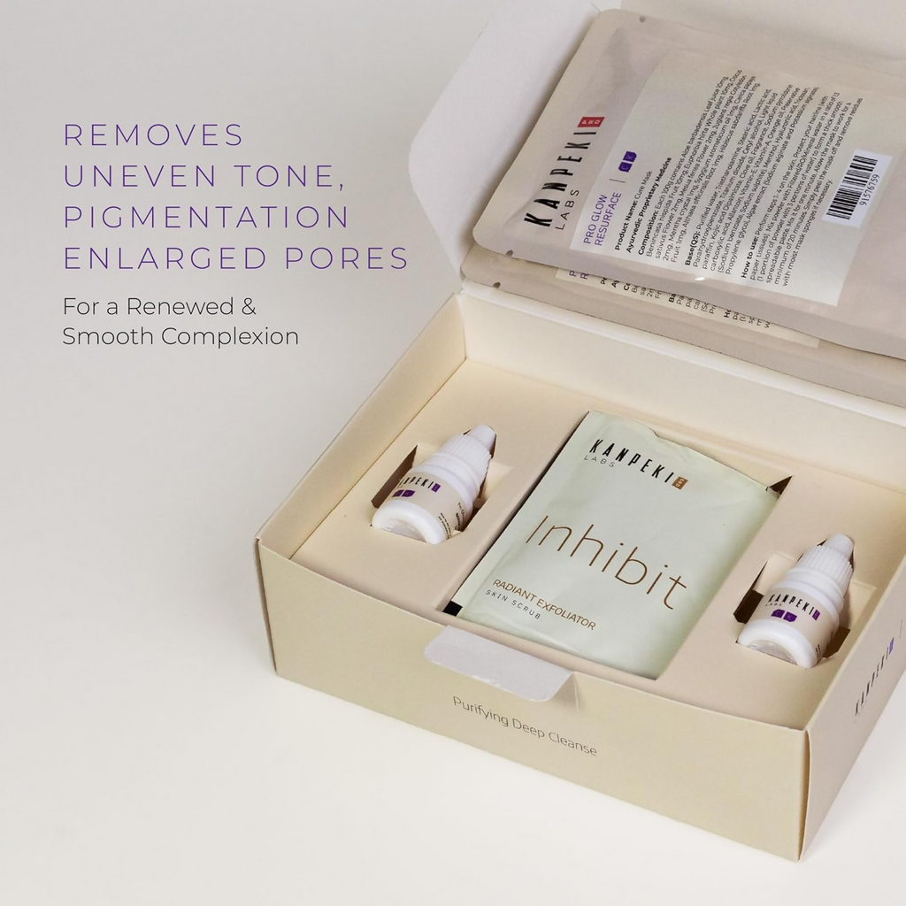 Kanpeki Pro Glow Resurface - 5 Steps Facial Kit | Grocsy