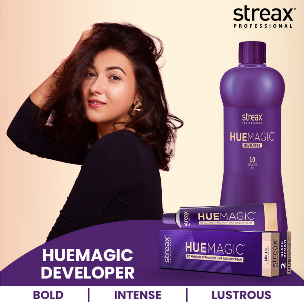 Streax Professional Hue Magic Developer For Hair Colour - 20 Volume 6% | Grocsy