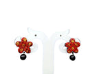 Terracotta Star Studs With Drops
