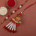 Pearl Rakhi & Lumba Set | Grocsy