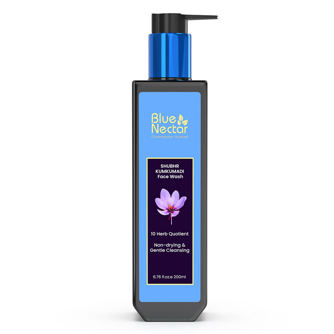 Blue Nectar Kumkumadi Brightening Face Wash | Grocsy