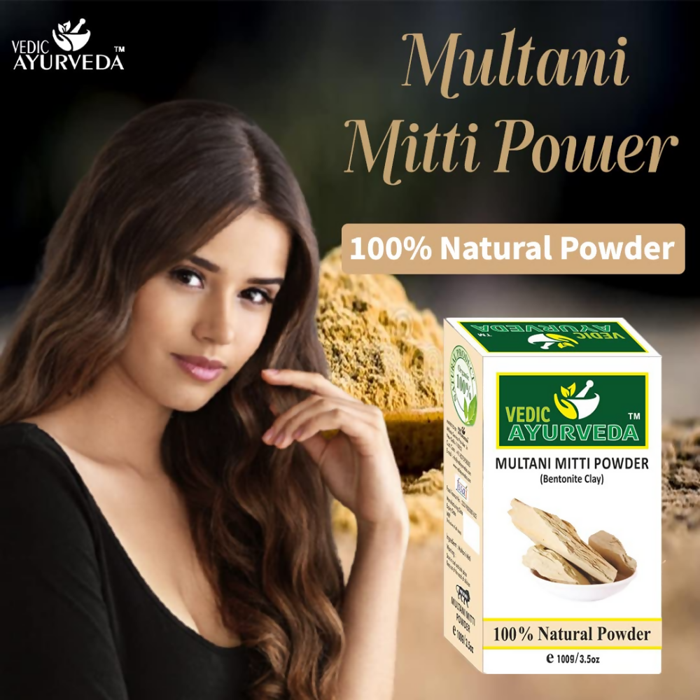 VedicAyurveda Multani Mitti Powder | Grocsy