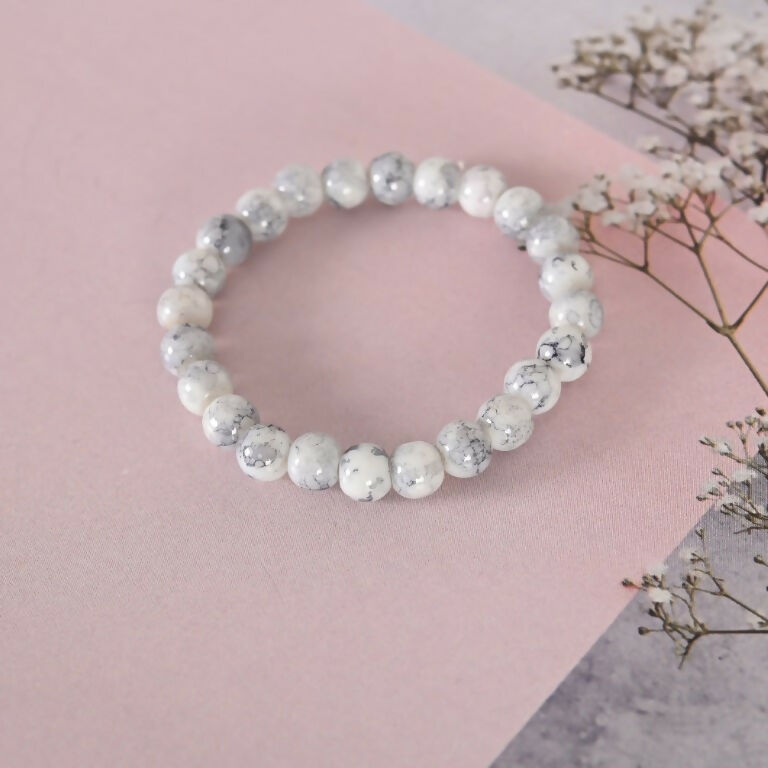 NVR Men & Women Marbel Elasticated Bracelet | Grocsy
