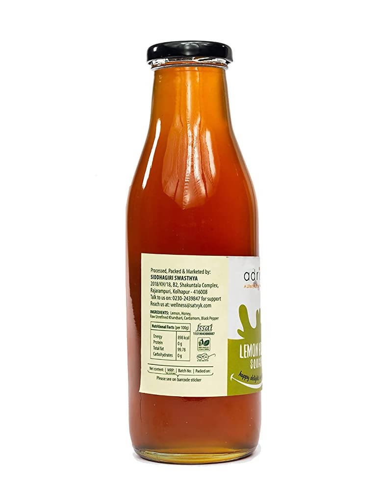 Adrish Natural Lemon Honey Squash | Grocsy