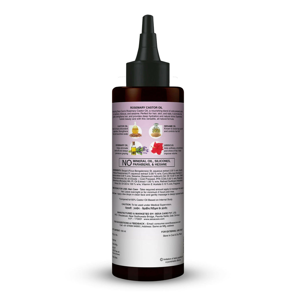 Sesa Ayurvedic Rosemary Hair Oil With Castor Oil | Grocsy