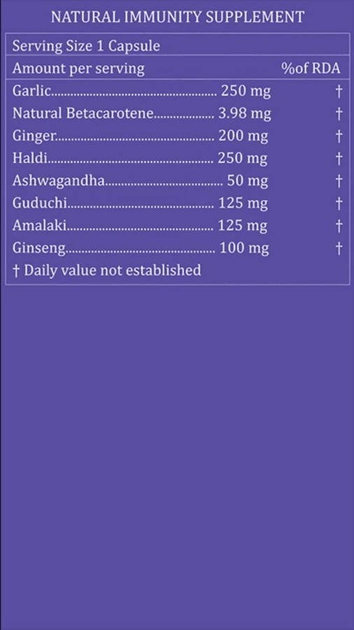 Purayati Natural Immunity Supplement Capsules | Grocsy