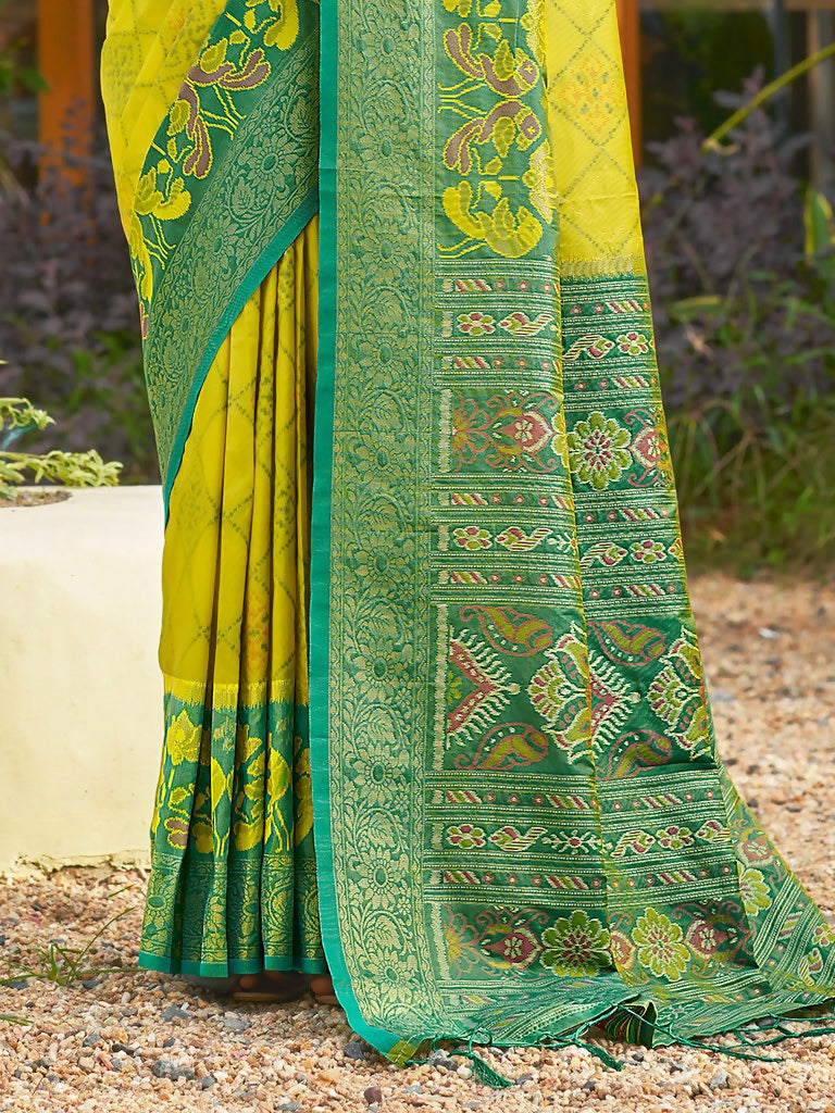 Shree Shyam Fashion Mustard Soft Silk Saree | Grocsy