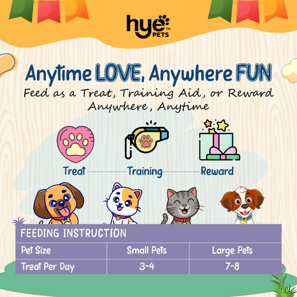 Hye Pets Super Treats For Super Pets – Freeze Dried Treats Made With Goat Milk, Carrot & Banana | Grocsy