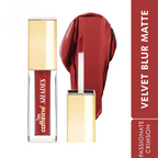 mCaffeine Shades Velvet Blur Matte Liquid Lipstick 12 Hrs Stay & Lightweight - Passionate Crimson | Grocsy