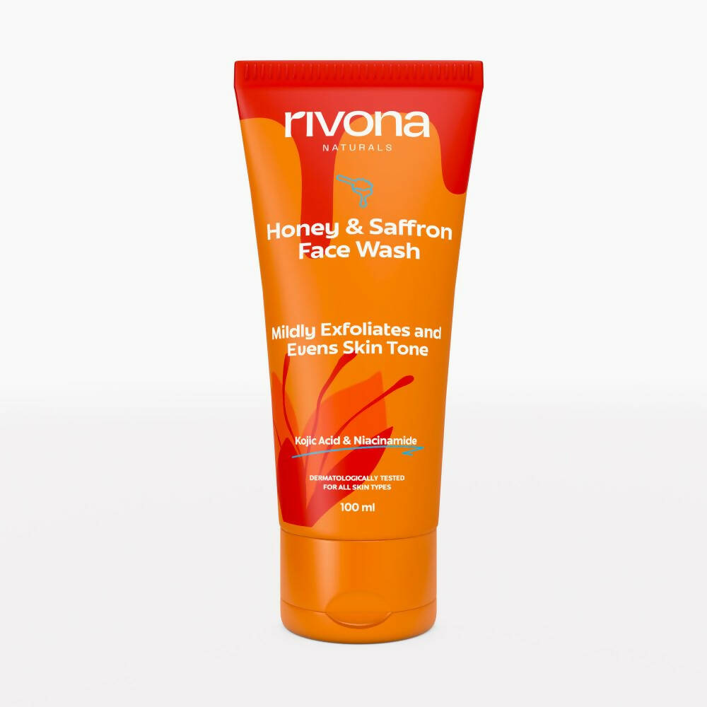 Rivona Naturals Honey & Saffron Face Wash | Grocsy