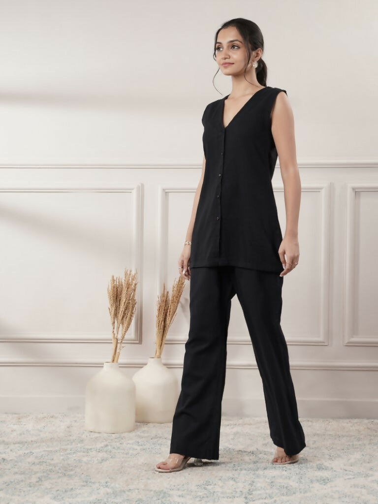 Joban Fashion Women's Black Co-Ord Set | Grocsy