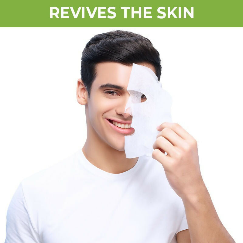 Nykaa Skin Secrets Indian Rituals Tulsi + Yogurt Sheet Mask For Clear & Moisturised Skin | Grocsy