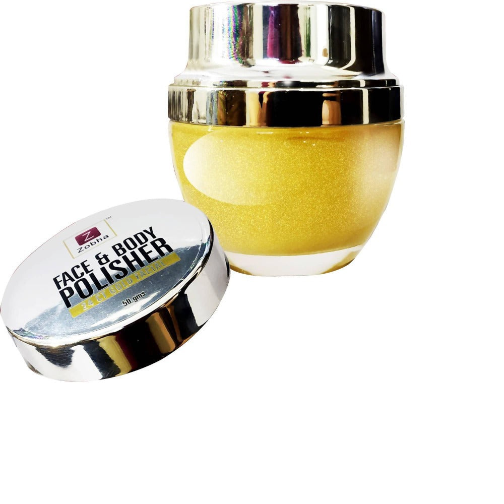 Zobha Face & Body Polisher 24 Ct Gold Facial Gel | Grocsy